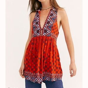 Free People Charlotte sleeveless print tunic